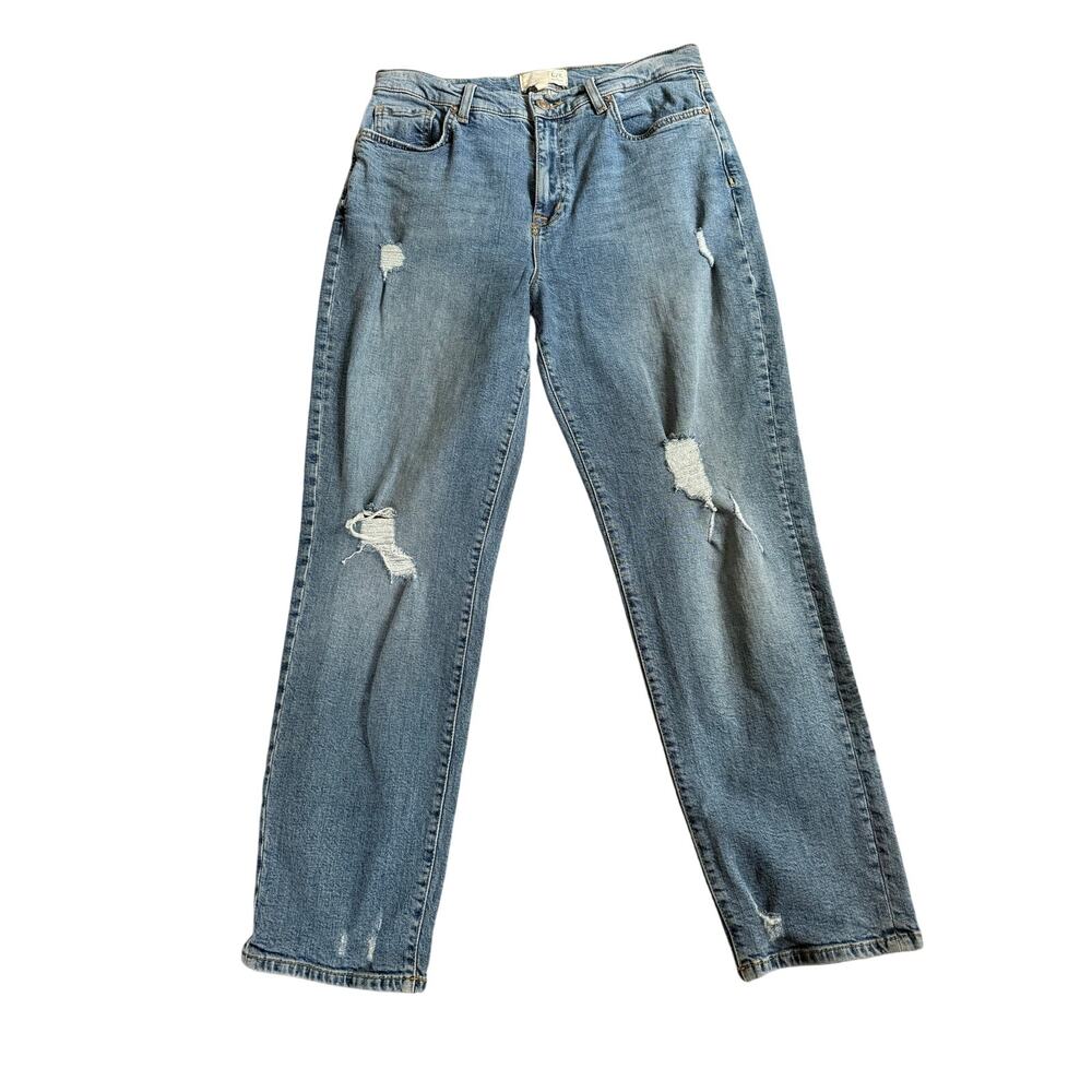 Current Elliot Jeans Women's 28 Straight Light Distressing